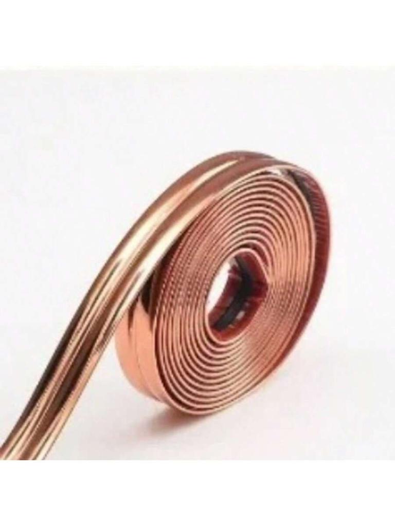 1PC 5M/196.85in Self-Adhesive Wall Corner Decor Strip Anti-collision Mirror Wall Sticker Internal External Corner Decor Strip