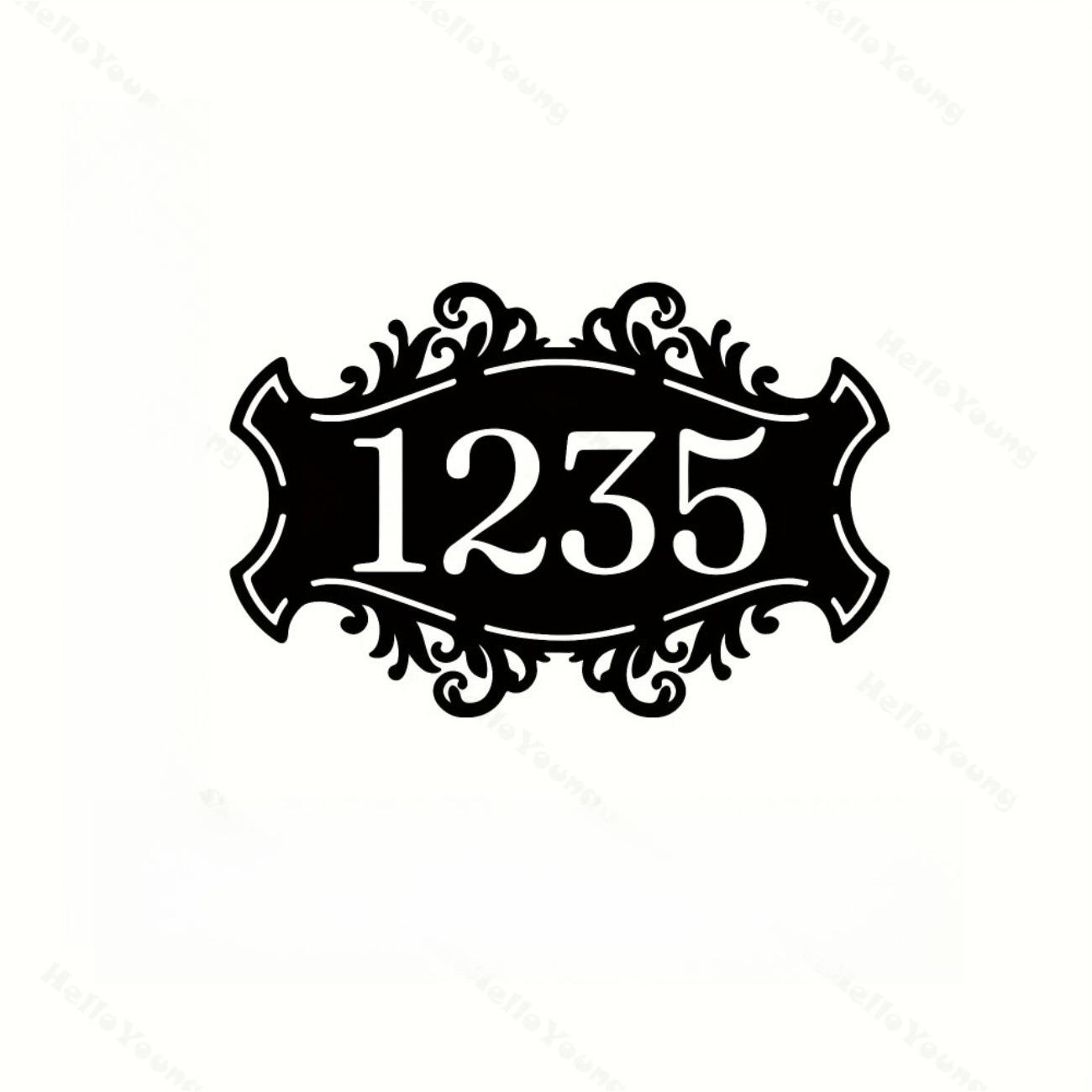 

Металлическая табличка с фамилией на заказ, Черное железо, Настенное искусство для дома, патио, уличный декор M чёрный