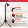 Beauty Salon Therapy Lamp: 660nm Red & 850nm Near-Infrared 18 LED Desktop Light