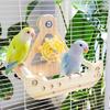 Rocking Parrot Playgrounds Stand Perch Toy with 4 Chewable Perches Encouraging Balance Exercise For Small to Large Bird