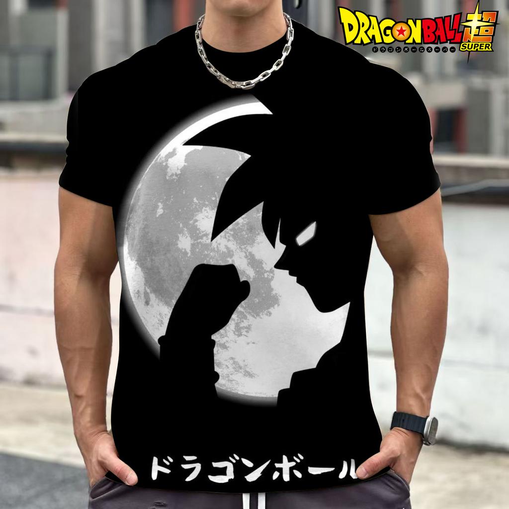 Vegeta Dragon Ball Z Goku Herren T-Shirt Trend Streetwear Cool Harajuku GYM Oversized 110-6XL O-Kragen Kurzärmelig Anime Saiyan
