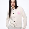 [Mardi Mercredi] Mohair Cardigan Round Neck_ivory Pink
