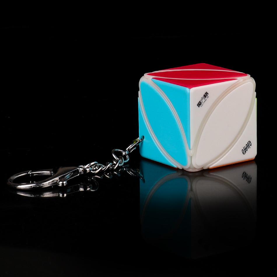 Qiyi Mini Bread Keychain Mofangge Ivy Jinzita 3X3 Magic Cube Puzzle Pendant Chain Cubo Magico Educational Toys Children