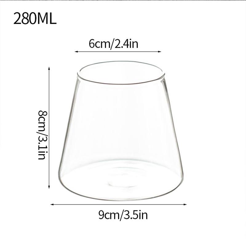Unregelmäßiges Transparentes Glas Tasse Cocktailgläser Eiskaffee Becher Teetasse Saftglas Milch Wasser Tassen Trinkgeschirr für Heimbar