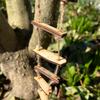 Mini Rope Ladder Ornament Fairy Gardens Wooden Ladder Display Mold Gnome