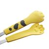 3Pcs/set Kitchen Tongs Stainless Steel Cartoon Cat Paw Shape Bread Tongs Heat-Resistant Non-Slip Handle Pliers Cooking Tools