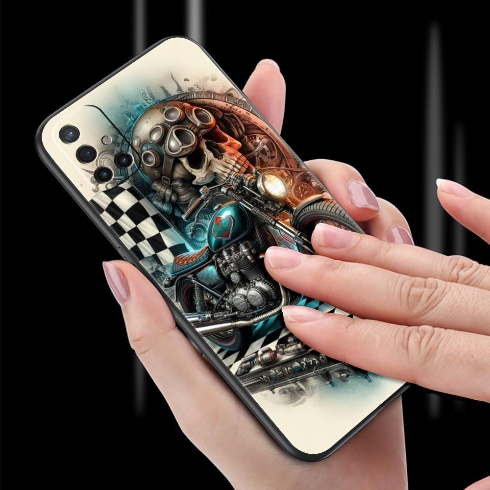 Phone Case For Oneplus 13R 13 12 10T 11 R10 Nord N100 N200 N10 9 9R CE 2 3 Z Pro Lite Soft TPU Colors Vintage Motorcycle Painted