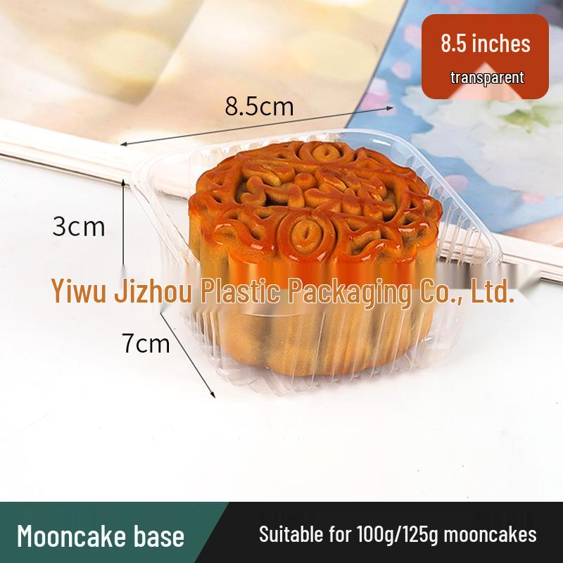 Golden Mooncake Blister Packaging: Salted Egg Yolk Pastry Tray with Mung Bean Cake Blister Box.