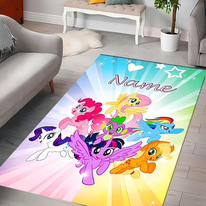Custom personalization My Little Pony Area Rug - Perfect For Kitchen, Bathroom,Laundry Room Decor Large Size Available,Gift All Seasons