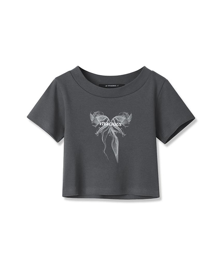 VIVACIOUS Ribbon Crop T-Shirt - 3Col