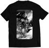 Grayfox Cyborg Ninja Frank Jaeger Grayscale Premium Unisex T-shirt (Vectorized Design)
