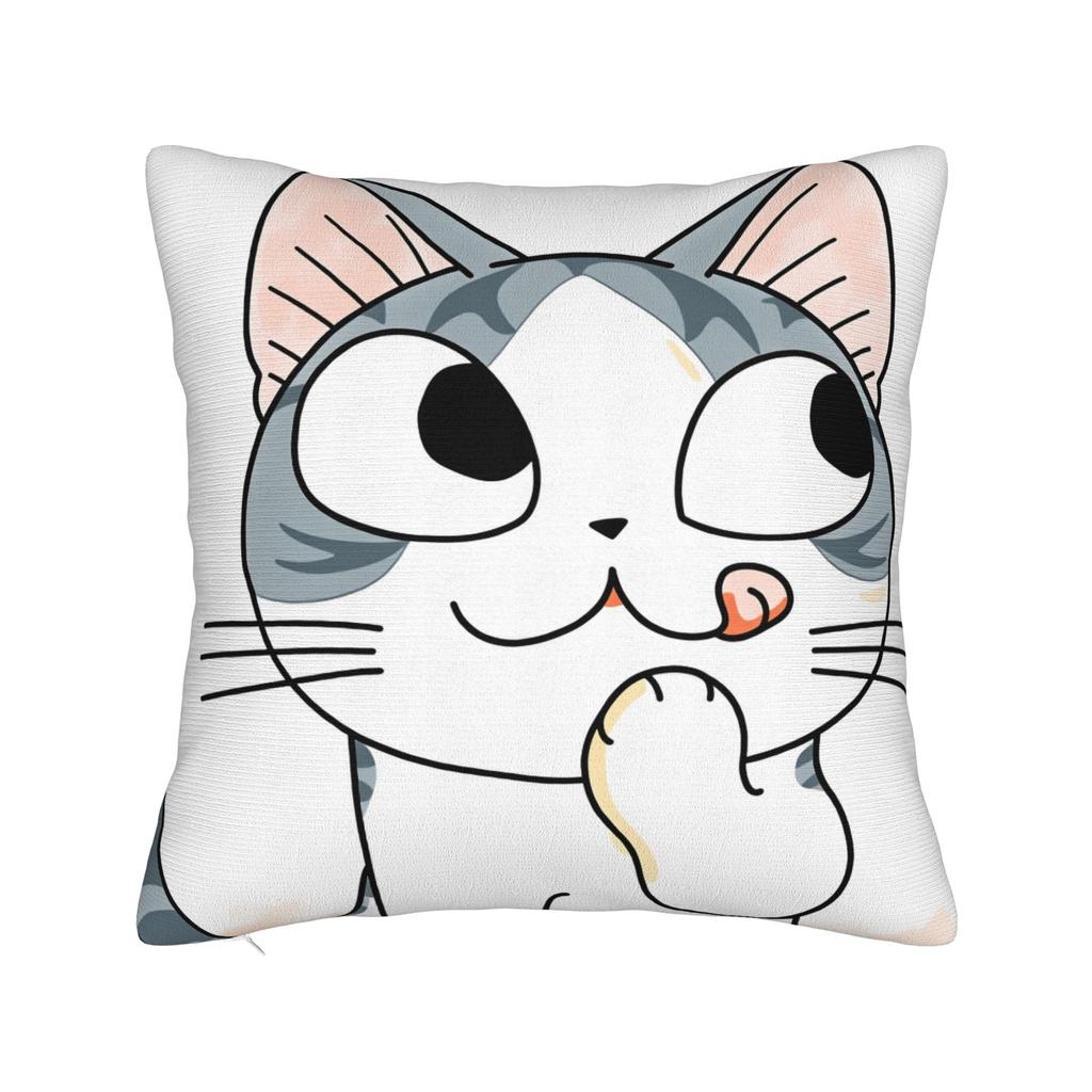 C-Chis S-Sweet H-Home Cat Pillow Cover Comfy Cushion Cover Morden Pillow Case For Sofa Couch Bed Living Room