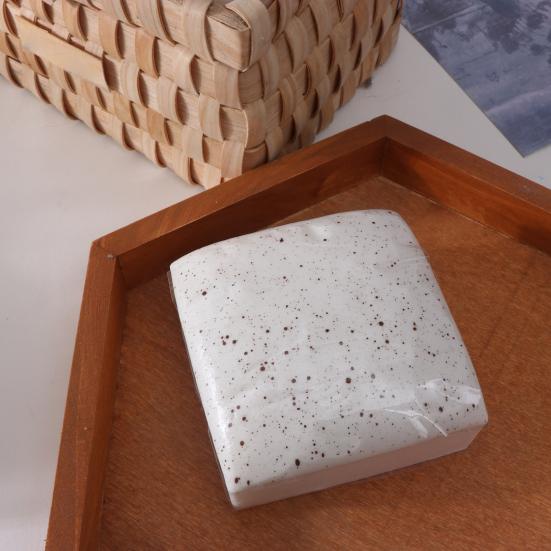 Simulation Cheese Brick Squeeze Toy Stress Relief Milk Cream Brick Sensory Toy Simulated Food Pinch Fidget Toy Decompression