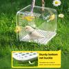 Bird Carrier Travel Parrot Cage Transparent Ventilated Bird Cage with Safety Locks Portable Bird