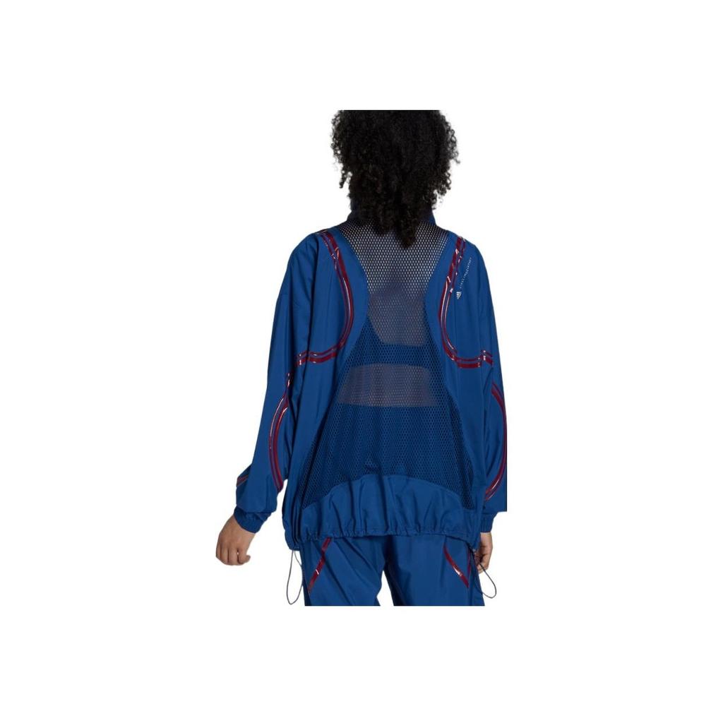 Adidas Stella McCartney Solid Color Sports Jacket Women Outerwear Royal-Blue HI6131