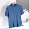 Ice Silk Polo Shirt: Men's & Women's Summer Lapel Short Sleeve, Custom Group Work Cultural Shirt with Collar