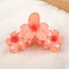 Gradient Design Hair Clip Claws Plumeria Grab Clips Portable Shark Hair Claw  Girls Gift