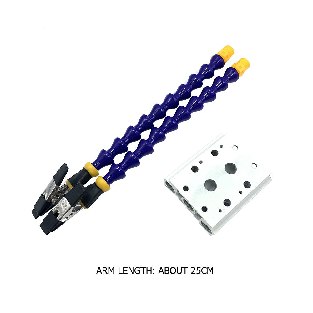 Bench Vise Table Clamp Soldeirng Iron Holder With 2/4/6pcs Flexible Arms Soldering Helping Hands Aluminum Alloy Third Hand Tool