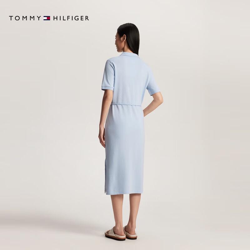 Tommy Hilfiger Women's Tencel Blend Polo Midi Dress