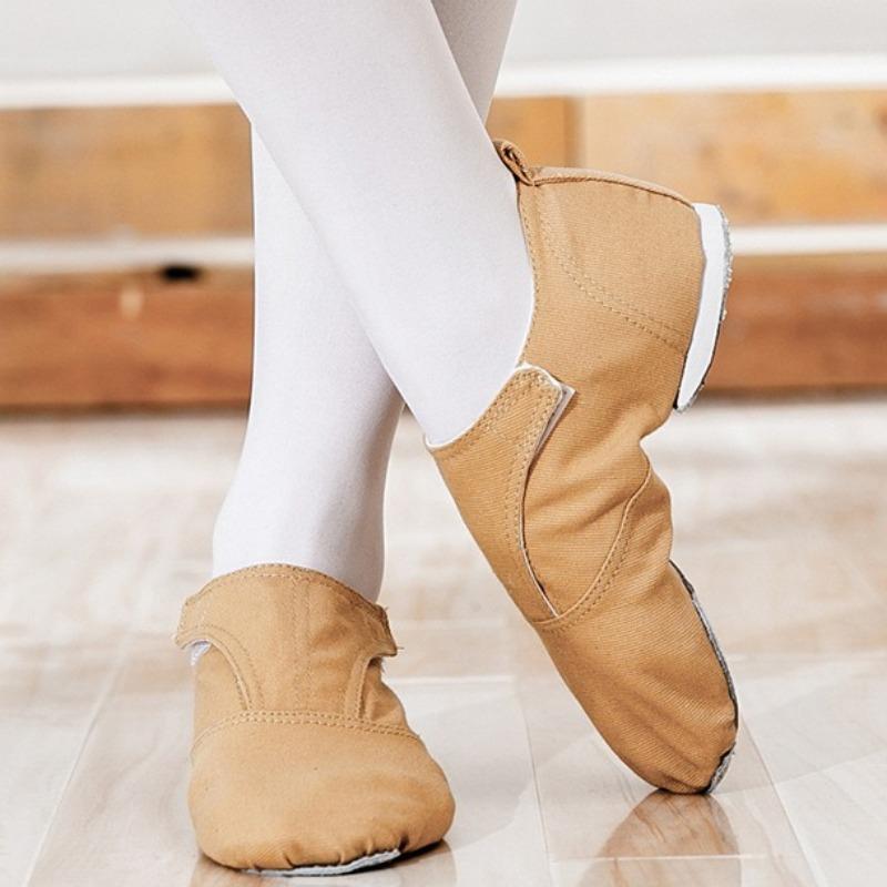New Soft Sole Dance Shoes for Adults Kids Ballet Yoga Performance Unisex Lightweight Canvas Fabric Soled Indoor Training Shoes