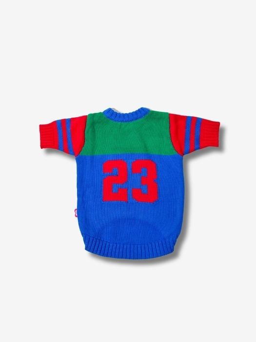 TOOF Спортивный свитер в стиле varsity l Красный Зеленый Синий S