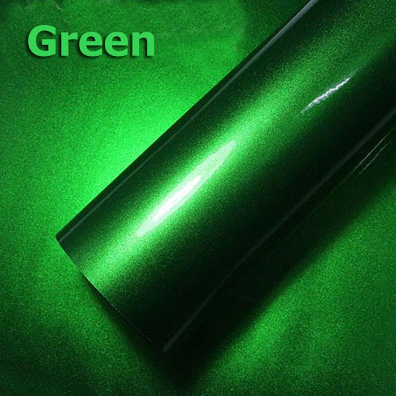 Premium Candy Gloss Metālzaļš Vinila Auto