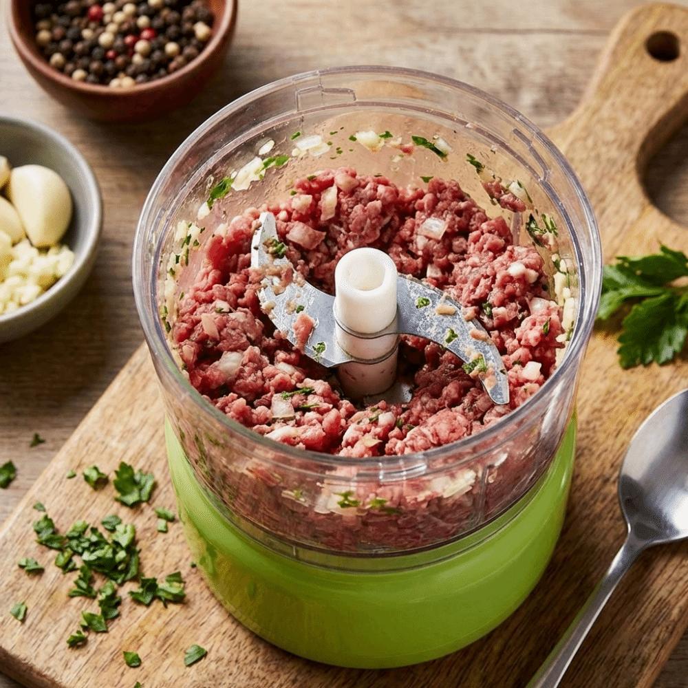 Detachable Food Processor Rechargeable Handheld Garlic Crusher Vegetable Grinder  Camping
