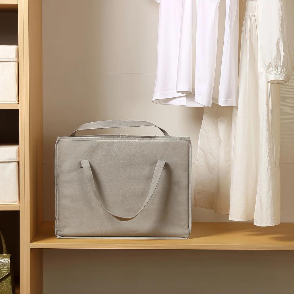 Triangle Space Save Hanger Organizer with Handle Rack Waterproof Portable Storage Bag for Convenient Closet Clothes Organizer