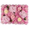 Handmade Artificial Flower Wall Panels Realistic Romantic Rose Wedding Background Durable 60X40cm Wedding Wall Backdrop