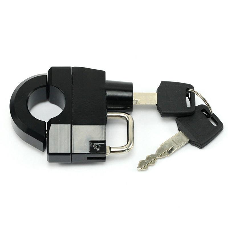 Universal Helmet Lock Anti-theft Locker Locking Device Rustproof Motorcycle Supplies Fit 25mm Handlebar/Frame Tube