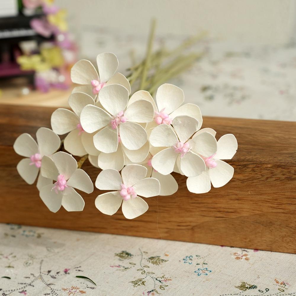 

10pcs Realistic DIY Adhesive Flower Handmade Artificial Violet Flowers Living Room розовый