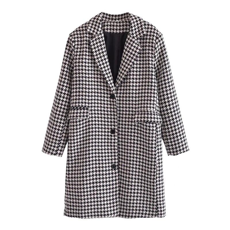 ladies houndstooth coat