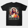 Retro Er Hat Rizzin Lustiges Jesus Ist Auferstanden Oster Christliches T-Shirt Für Männer Frauen 100% Baumwolle T-Shirts Kurzarm Oberteile 0320-...