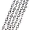 5yards/lot Stainless Steel Chains O Shape Twisted Link Chains For Jewelry Making DIY Handmade Necklace Bracelets Accessories