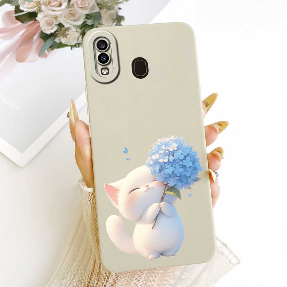 Flower Painted Cover For Samsung Galaxy A20s A20 A20e Luxury Girl Phone Cases For Samsung A20 A 20 s 20e A20s Soft Funda