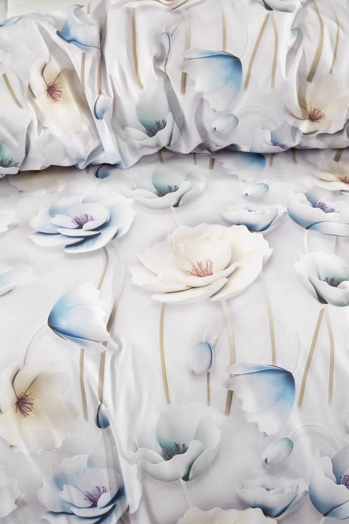 Ahu Bedding Set 3 Pcs, Duvet Cover 200x220, Pillowcase, Double Size, Self Patterned, Wedding, Daily Use