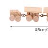 1Pc 1:12 Dollhouse Miniature Cute Wooden Train Locomotive Compartment Carriages Unpainted Model Play Decor Toys