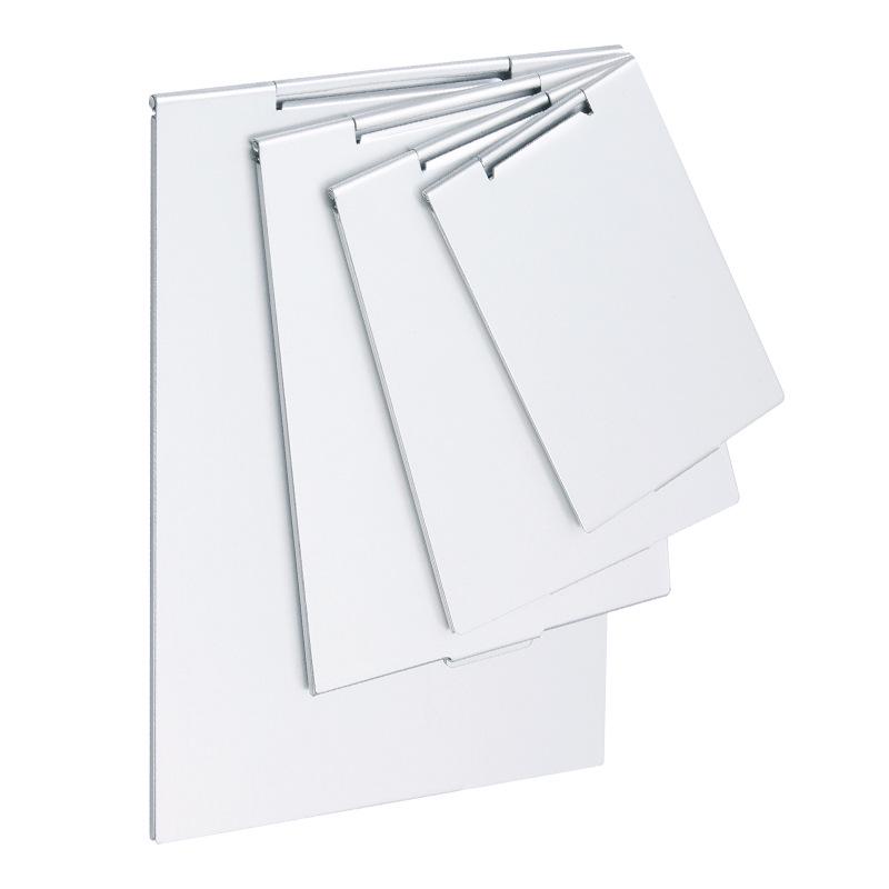 Ultra-Thin Aluminum Desktop Makeup Mirror - Compact Folding Design