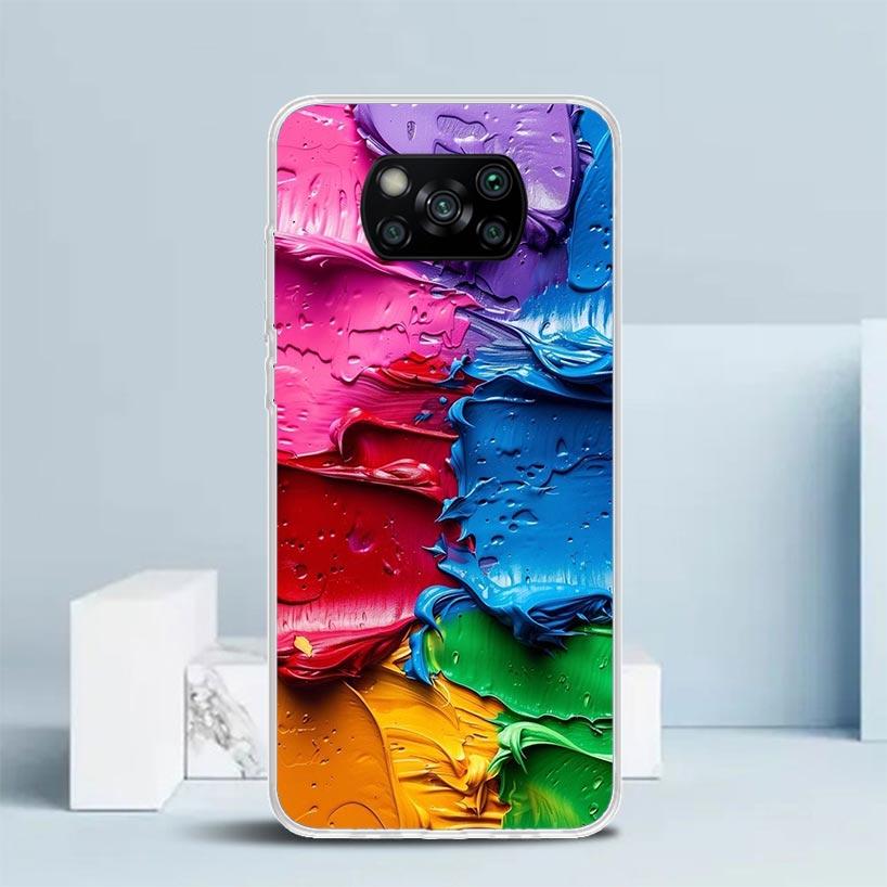 Watercolors Set Paint Palette Painting Box Soft Cover for Xiaomi Poco F7 Ultra X7 X6 X5 Pro M7 Phone Case Redmi 15 15C 13 13C 12