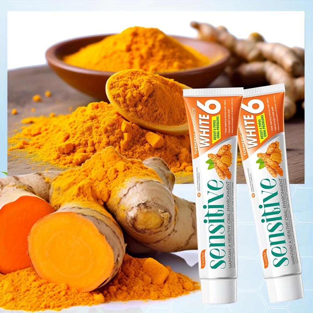 Turmeric Toothpaste - 1 Pack. Improves Breath, Deep Cleansing & Whitens Teeth, 100g Per Tube