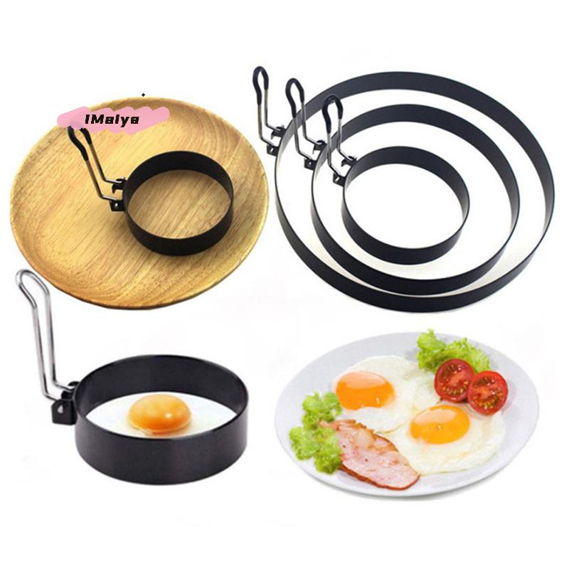 M-9/10/15/20cm Pancake Ring Mold Metal Fried Egg Shaper Non Stick Egg Cooking Ring Homemade Round Omelet Mold Kitchen Gadget
