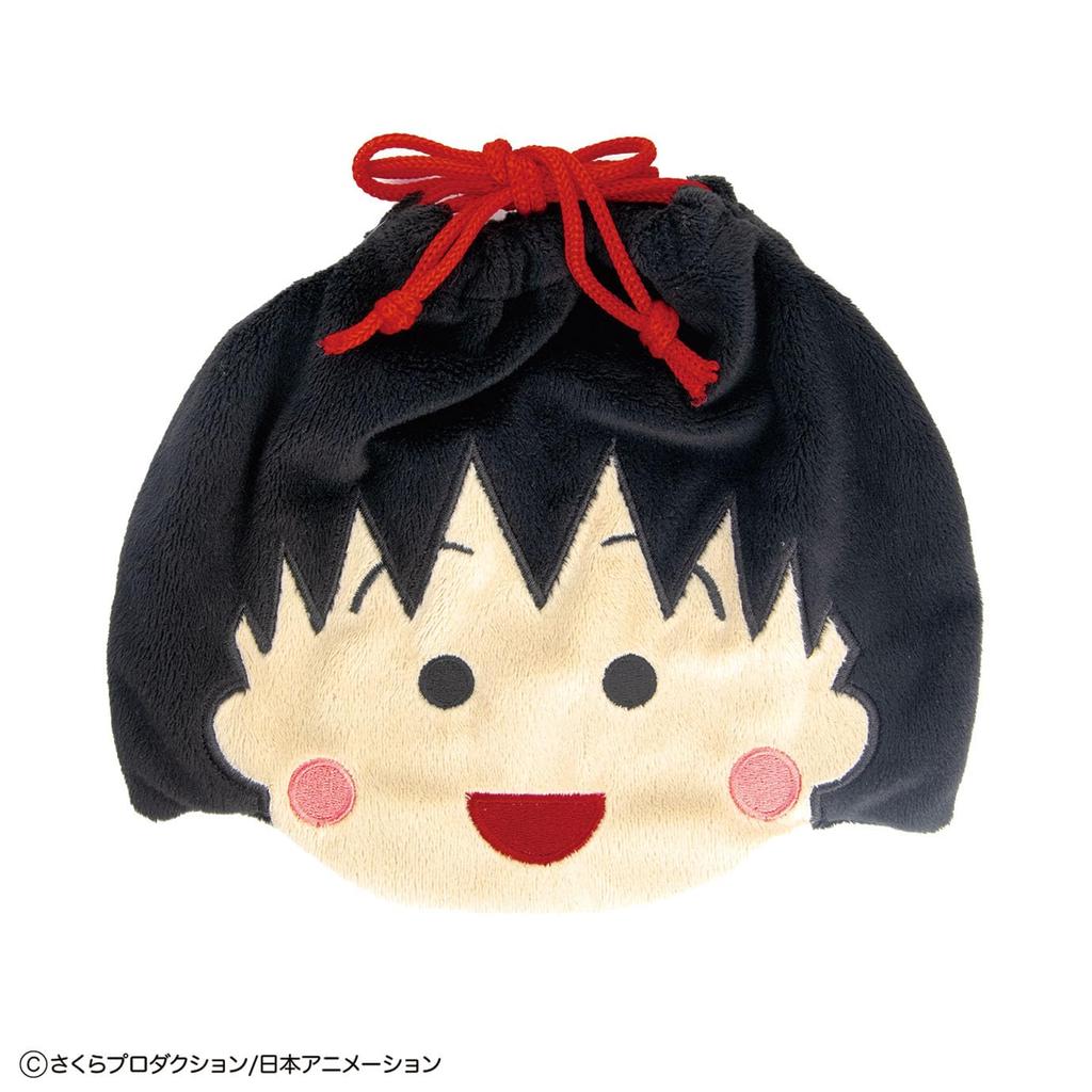 Toshin Pack Chibi Maruko-chan Plush Drawstring Bag (Maruko) CM-KI101