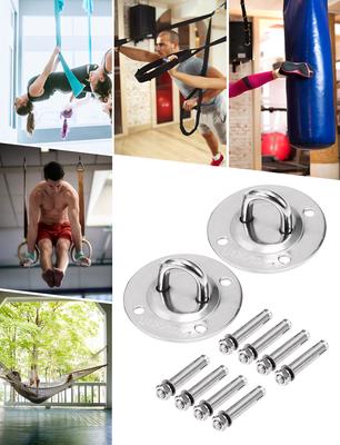 Lixada Ceiling Wall Mount 2Pcs Heavy Duty Stainless Steel Anchor Ceiling Hook Hanger Sets for