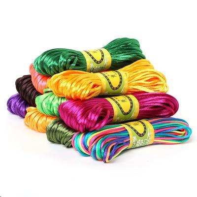 Line 5 20M Diy Braided Rope Material Chinese Knot Thread Braided Thread Bracelet Red Rope Pendant Rope Braided Slipper Thread