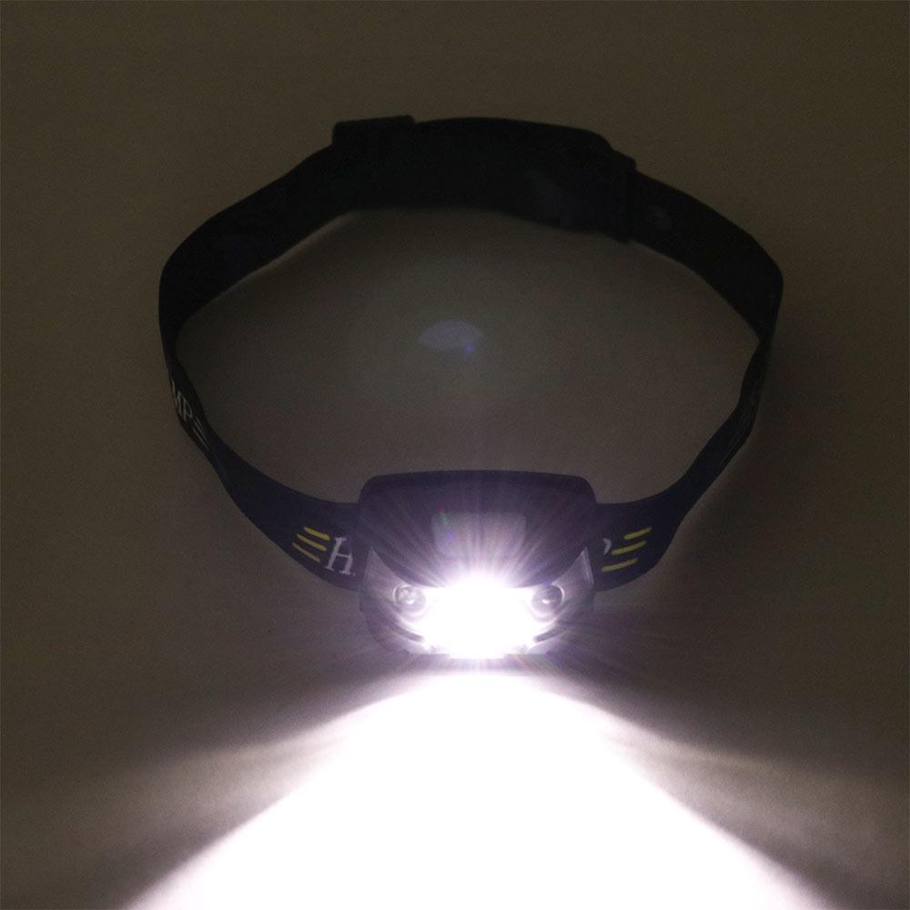 Camping LED Rechargeable Lamp USB Intelligent Sensor Headlamp Head Light Flashlight Torch