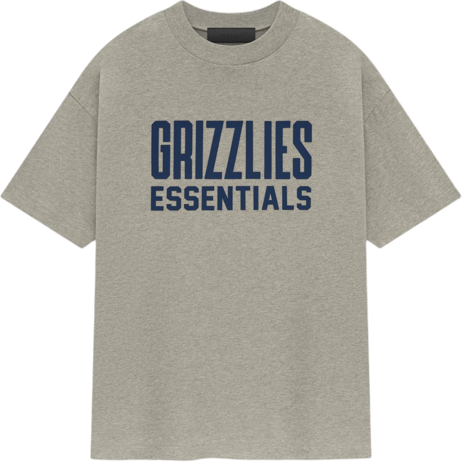 

Fear of God Футболка Essentials Grizzlies, теплая, унисекс, цвет меланж, серая 125AL244103F L