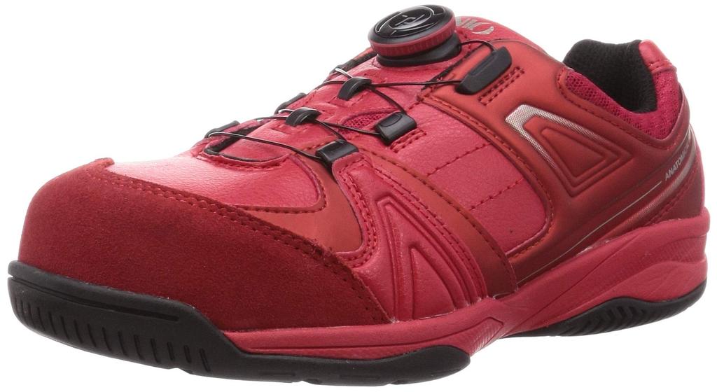 Ignio IGS3000TGF Work Shoes TGF Dial Size 25 (Safety Shoes), Type, Red, Cm, 3.5E