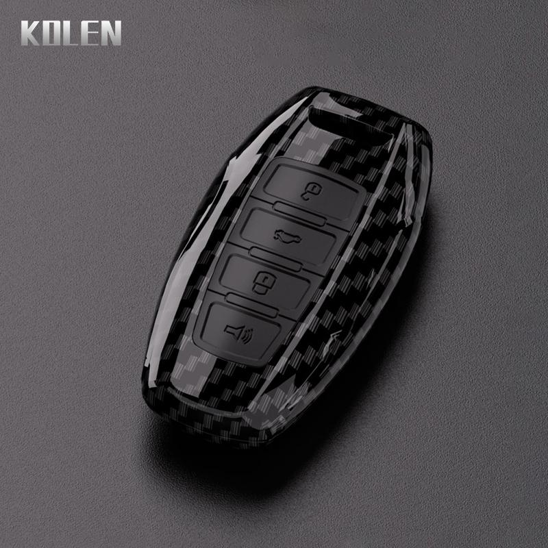 Abs Carbon Fiber Car Key Case Cover Shell For Great Wall Haval/Hover H6 H7 H4 H9 F5 F7 H2S Keyless Protector Holder Accessories