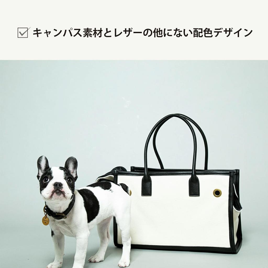 Piping Tote Carry M Dog Carry Case Carry Bag Carry Tote Canvas Cool Stylish Brown [citydog]