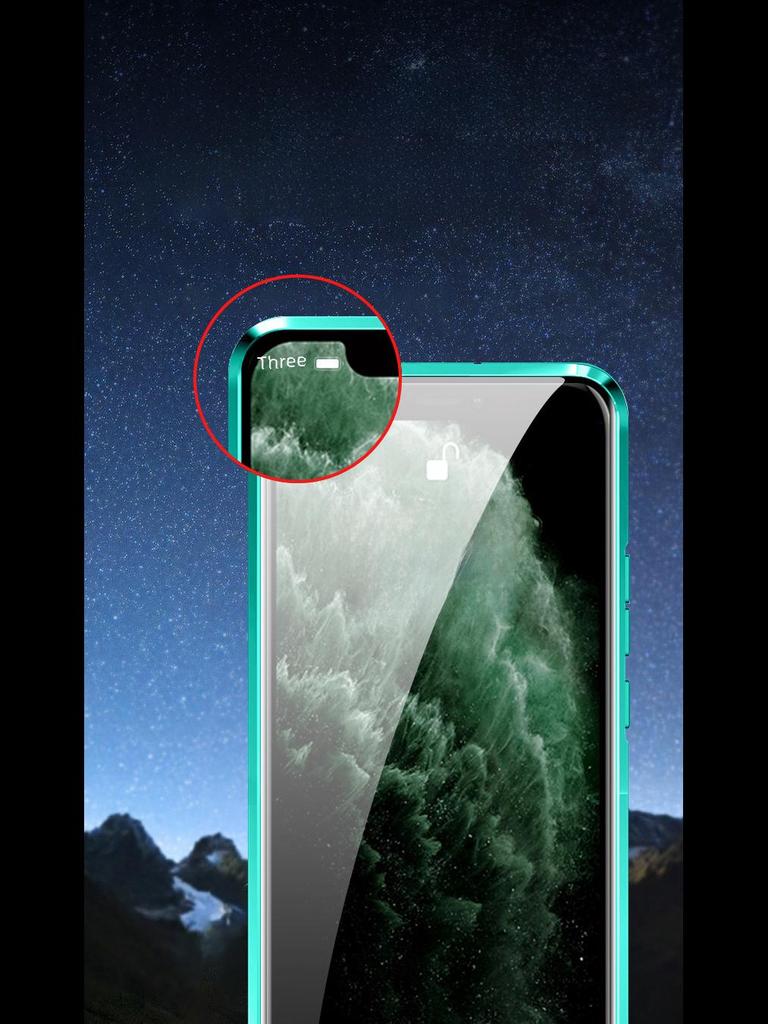 "Custodia Magnetica in Vetro Anti-Spionaggio per iPhone 12-16 Pro Max"